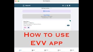 Using new Reviving Care app to report time cards