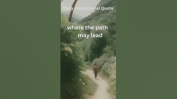 Path Trail Quote