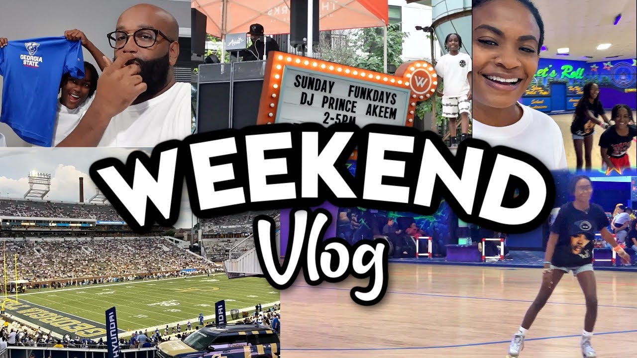VLOG| Hanging out in Atlanta, Football season has started , Skating