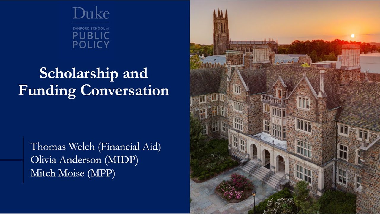 Дьюк Сэнфорд: Финансирование вашего обучения в аспирантуре