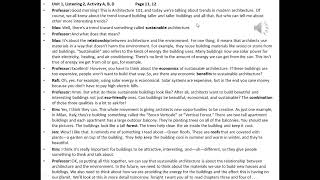 Q2e Listening & Speaking 2 : Unit 1 - Listening 2