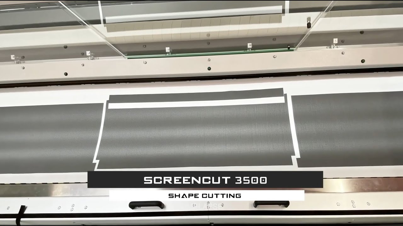 ScreenCut - Cutting corner cutouts for ZIP screens (timelapse) - YouTube
