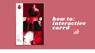 pretty aesthetic; interactive carrd tutorial (non pro)