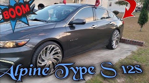 (2) Two Alpine Type S 12s| Sony 600watt rms Monoblock Amp| Gives This 2018 Malibu SMOOTH BASS!!!