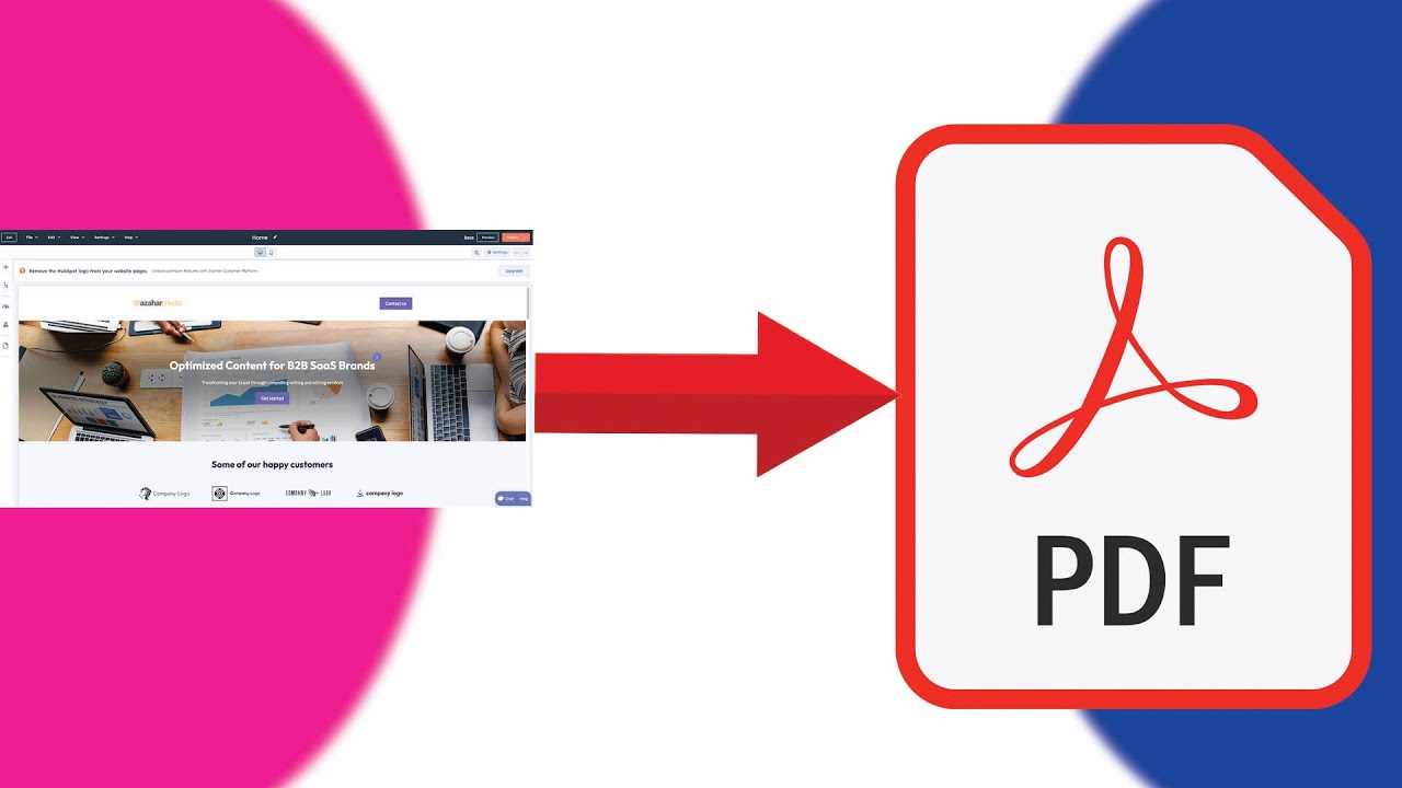 How To Convert Website Into PDF File - YouTube
