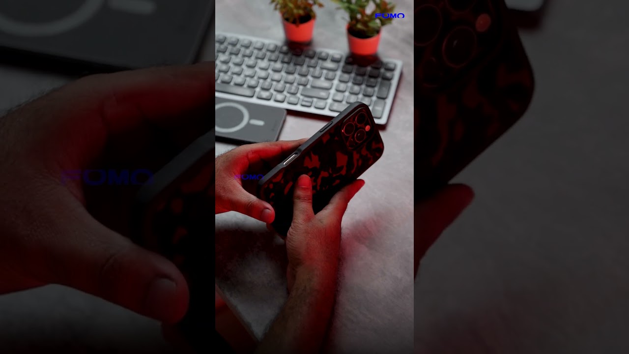 Black Camo Armour Guard MagSafe Case by FomoStore | Rugged iPhone Protection + Style