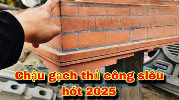 Mâu chậu hót nhất năm nay...chậu gạch làm thủ công.giá hợp lý.