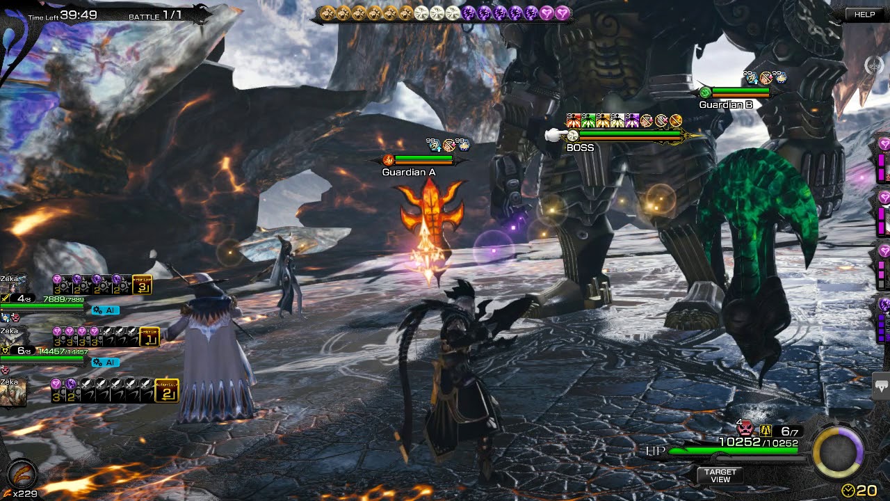 Mobius FF GL - Alexander Sicarius 5★ - 3 men AI party