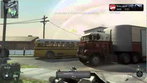 Black Ops - Tomahawk first kill across the map Nuketown