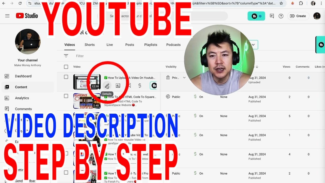 How To Write Youtube Video Description 🔴 - YouTube