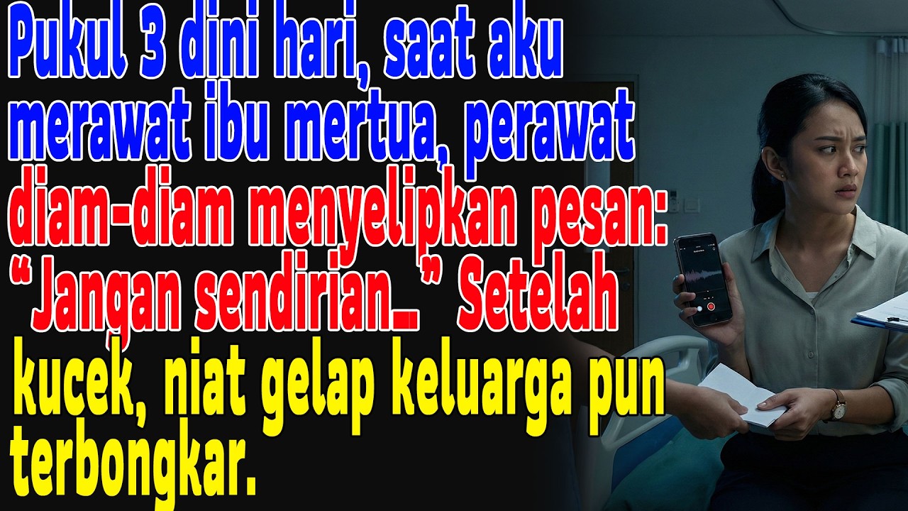 Catatan Rahasia Perawat Bongkar Rencana Ibu Mertua & Suami—aku Terpaku Seketika, Ketakutan, Diam