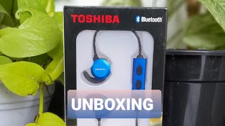 TOSHIBA RZE-BT300E WIRELESS STEREO EARPHONE UNBOXING