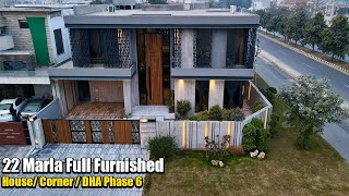 Fully Furnished 1.2 Kanal Luxurious Corner House For Sale In DHA Phase 6 Lahore @AlAliGroup