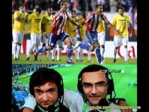 Fabio Caressa ei rigori di Brasile-Paraguay 0-2 dc...