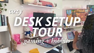 Cozy Desk Setup Tour 2025 ✨ Aesthetic Gaming & Hobby Desk (Cute Desk Gadgets   Decor)