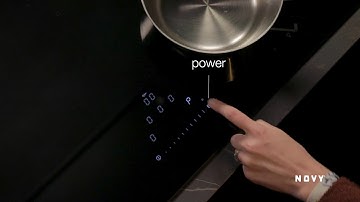 Novy induction hob: how to use the power function and bring a large quantity of water to a fast boil