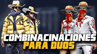 MEJORES COMBINACINACIONES DE ROPA PARA DUOS // COMBINACINACIONES PARA HOMBRE Y MUJER // FREE FIRE