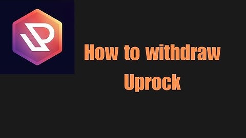 How to withdraw Uprock $UPT token