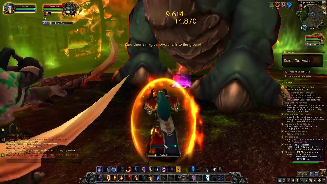 Wow Well of Eternity Solo ~ Horde Fire Mage