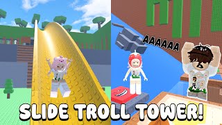ADA TROLL DI SLIDE TOWER..!? 😬🛝 Seru Tapi Ngeselin! | Roblox Indonesia |
