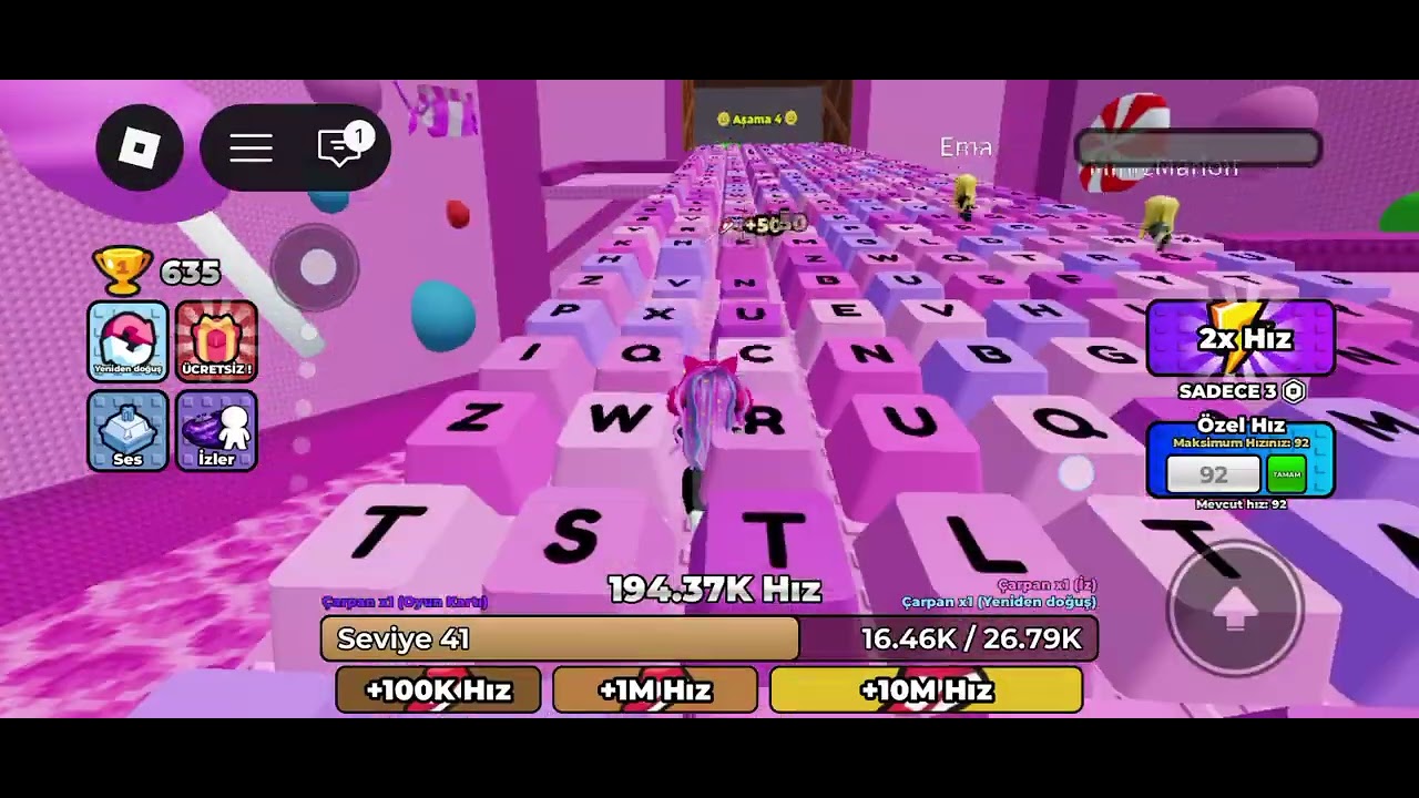 Hızlı koşu klavye ASMR brainrot şarkısı