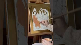 The process of writing an icon #icon #orthodox #icons #orthodoxchristian #process