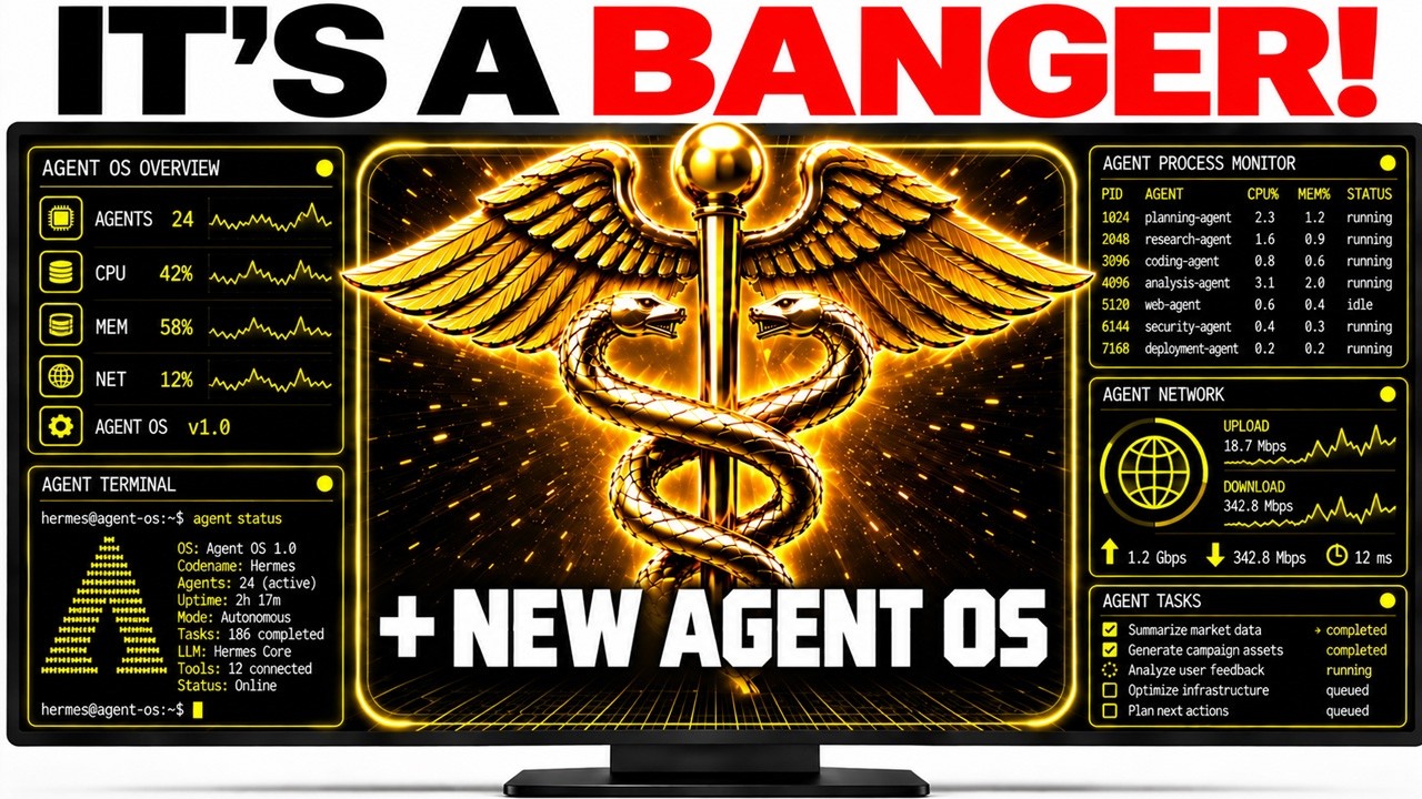 The NEW Hermes Agent + Agent OS is ABSURD! 🤯