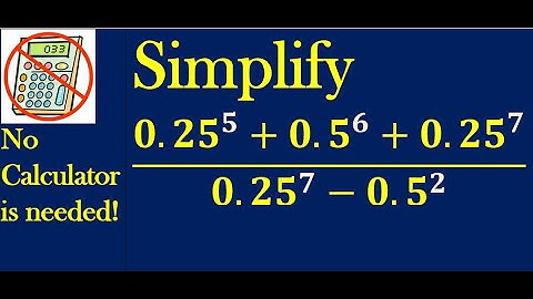 No Calculator is allowed:- Simplification of (0.25^5 + 0.5^6 +0.25^7)÷(25^7 - 0.5^2)
