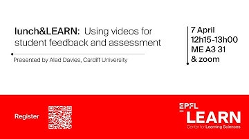 lunch&LEARN: Using videos for student feedback and assessment