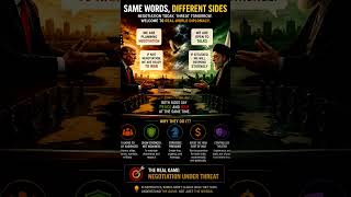 Same Words. Different Sides #Geopolitics #War #MiddleEast #YouTubeShorts #stock #indianstockmarket