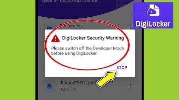Fix DigiLocker Security Warning | Developer mode Turn off