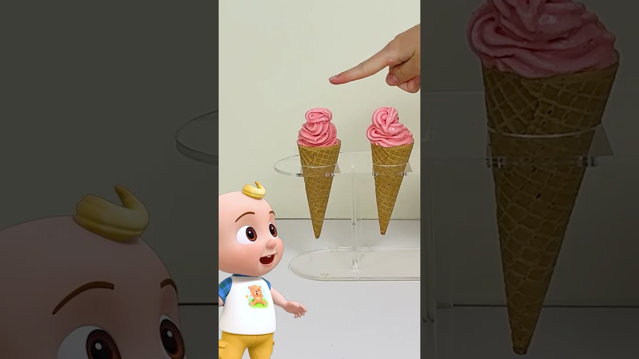 Count the Ice Cream Cones! 😀🍦 #kidsvideo #shorts