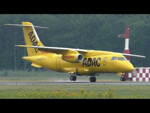 ADAC Dornier Do-328 Jet landing at Münster/Osnabrück Airport [HD]