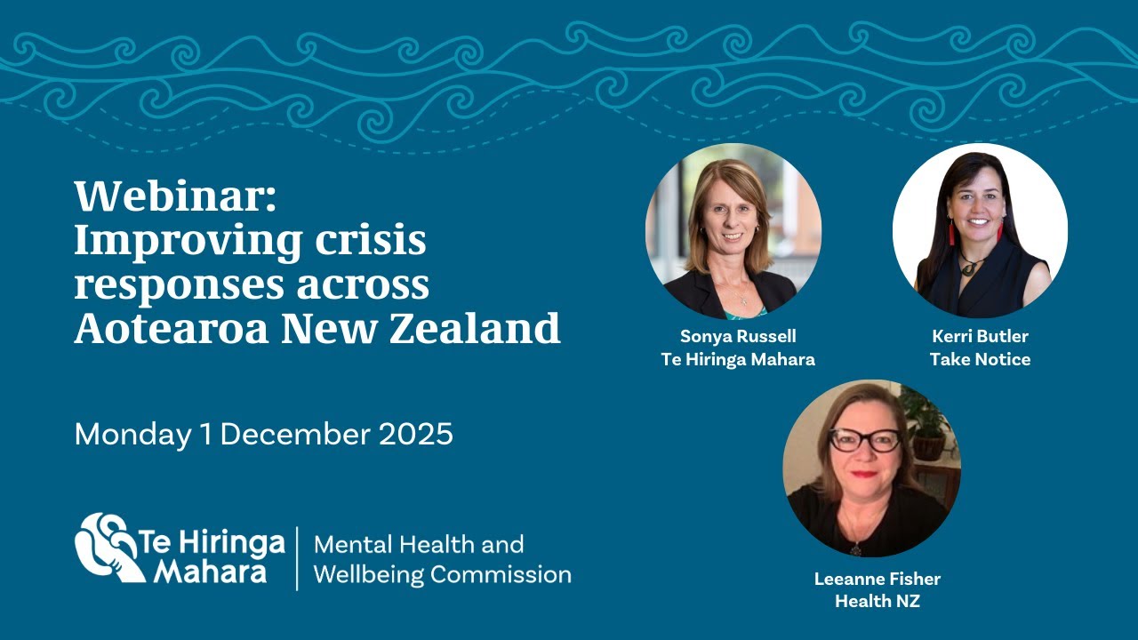 Improving crisis responses across Aotearoa New Zealand webinar