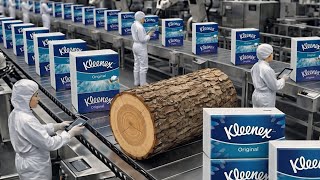 Inside the Kleenex Factory: From Wood Logs to Soft Paper Napkins | Full Process Documentary. screenshot 5