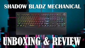 Redgear shadow blade mechanical keyboard review and unboxing