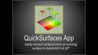 Automatically extract surfaces from an existing surface in AutoCAD Civil 3D