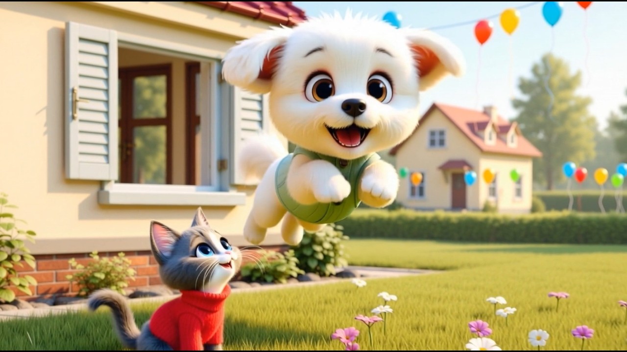 Kočka leze dírou 🐱🐶 | Oblíbená česká písnička pro děti 🌈☀️