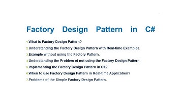Factory Design Pattern in C# with Examples