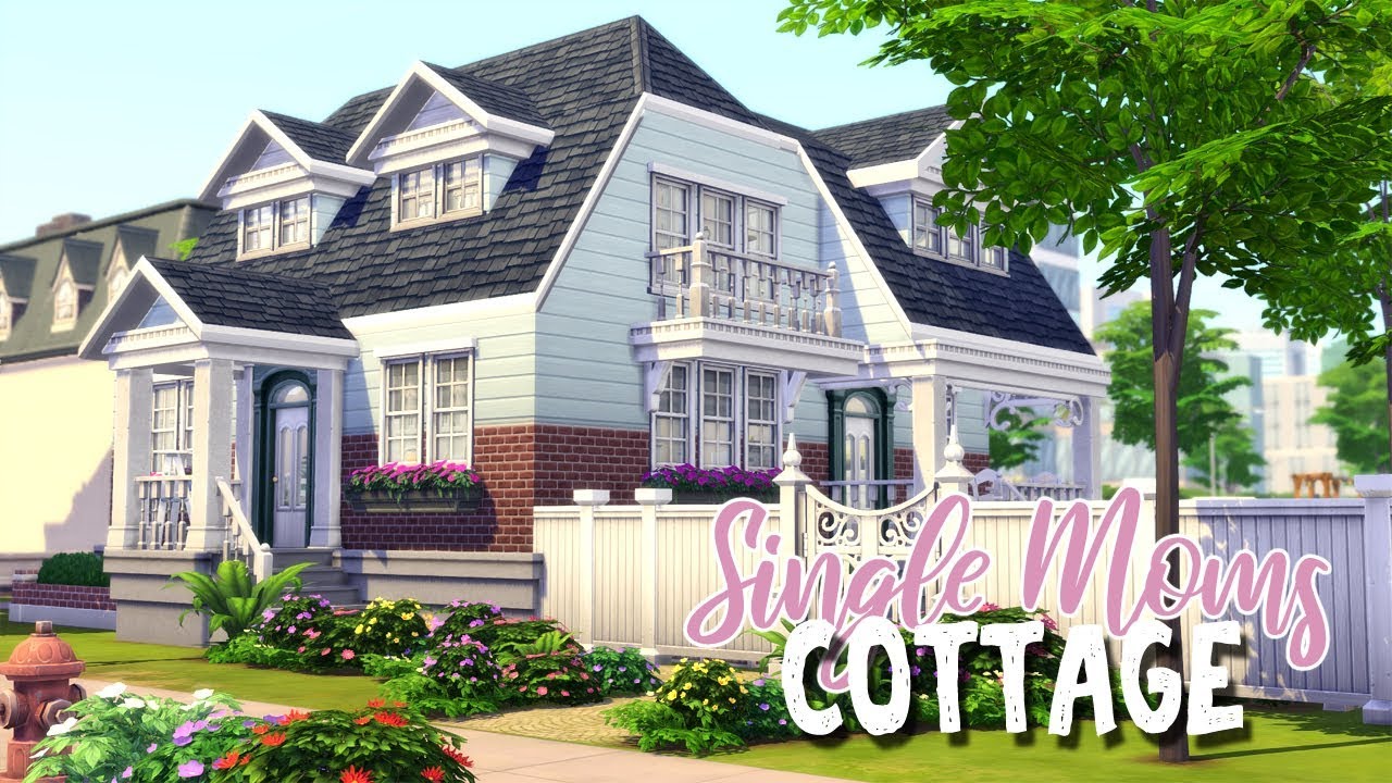 Single Mom's Cottage || The Sims 4 Speed Build