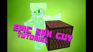DIY Epic Sax Guy (Redstone Noteblocks) l Minecraft