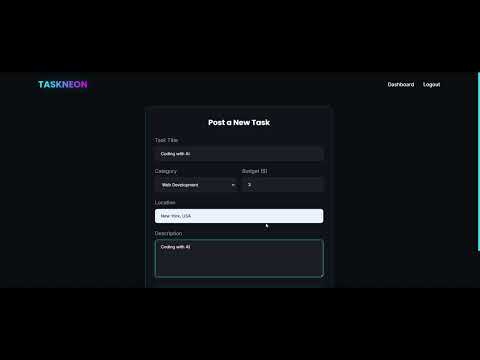 TaskRabbit Clone in PHP & MySQL | Advanced Service Marketplace with Neon UI, Chat & Booking System