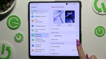How to Activate Auto-Brightness on HONOR Magic V3 – Display Settings