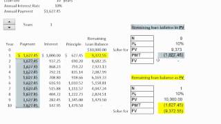 Building an Amortization Table