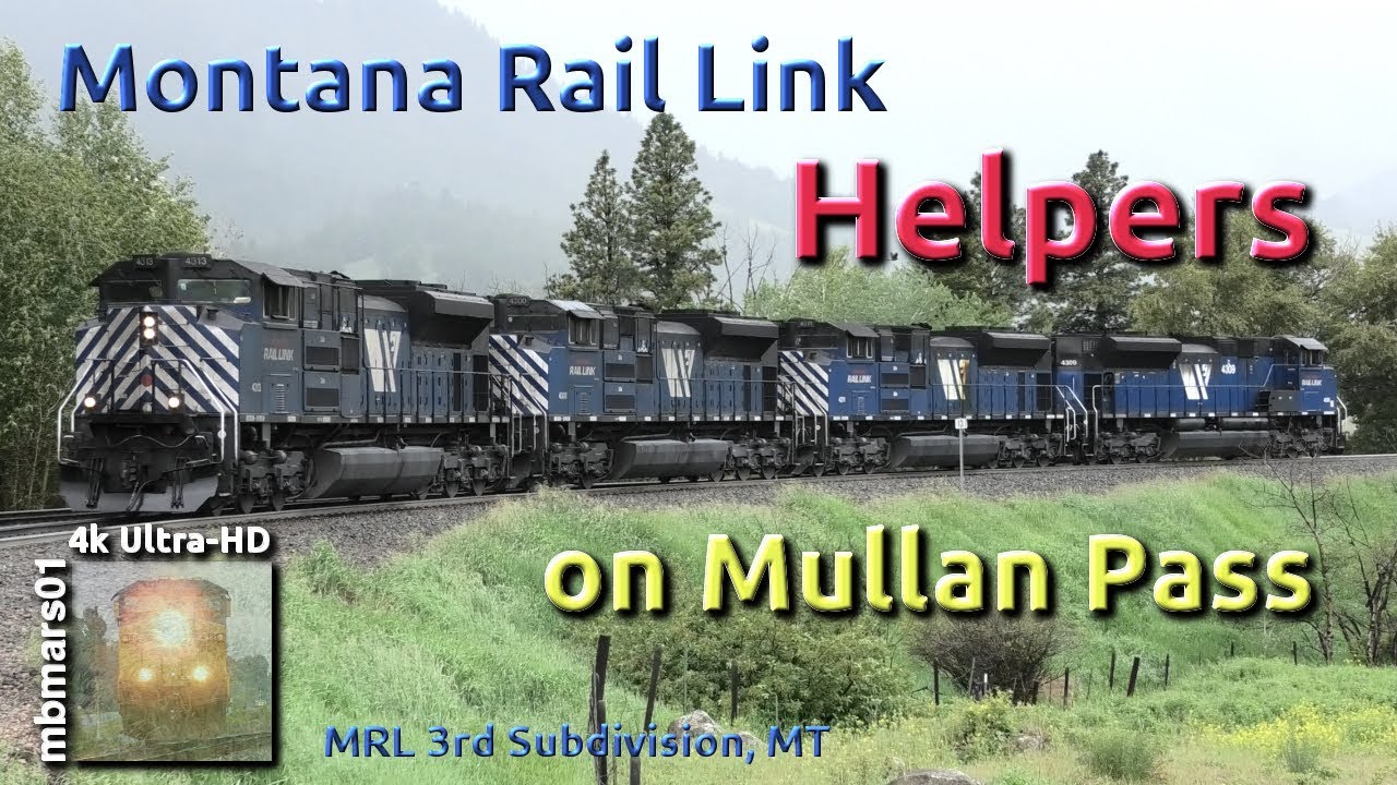 65 4k Montana Rail Link Helpers On Mullan Pass MRL 3rd Sub MT 06 65 4k Montana Rail Link Helpers On Mullan Pass MRL 3rd Sub MT 06