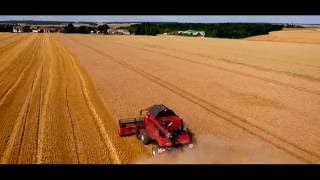 Moissons filmées par un drone