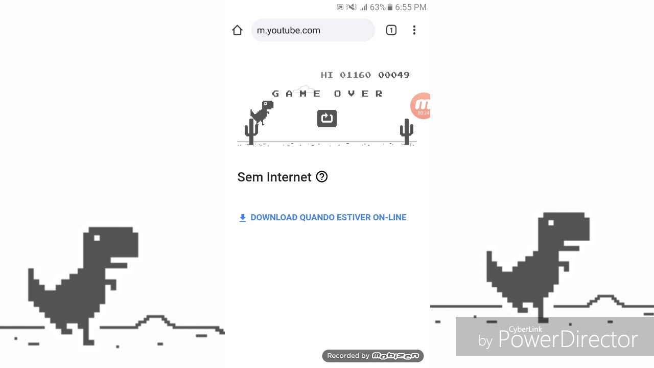 Jogo Do Dinossauro Offline Joguem YouTube Jogo do dinossauro offline joguem youtube