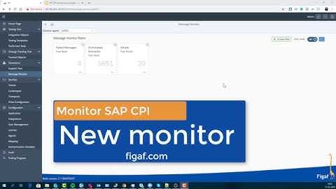 New monitor to view SAP CPI flows