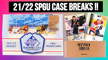 2021-22 Upper Deck SP GAME USED Hockey Case Breaks !