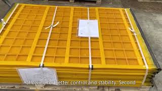 Cheap vibrator modular Urethane Deck,vibrating polyurethane wire mesh Maker Dewatering